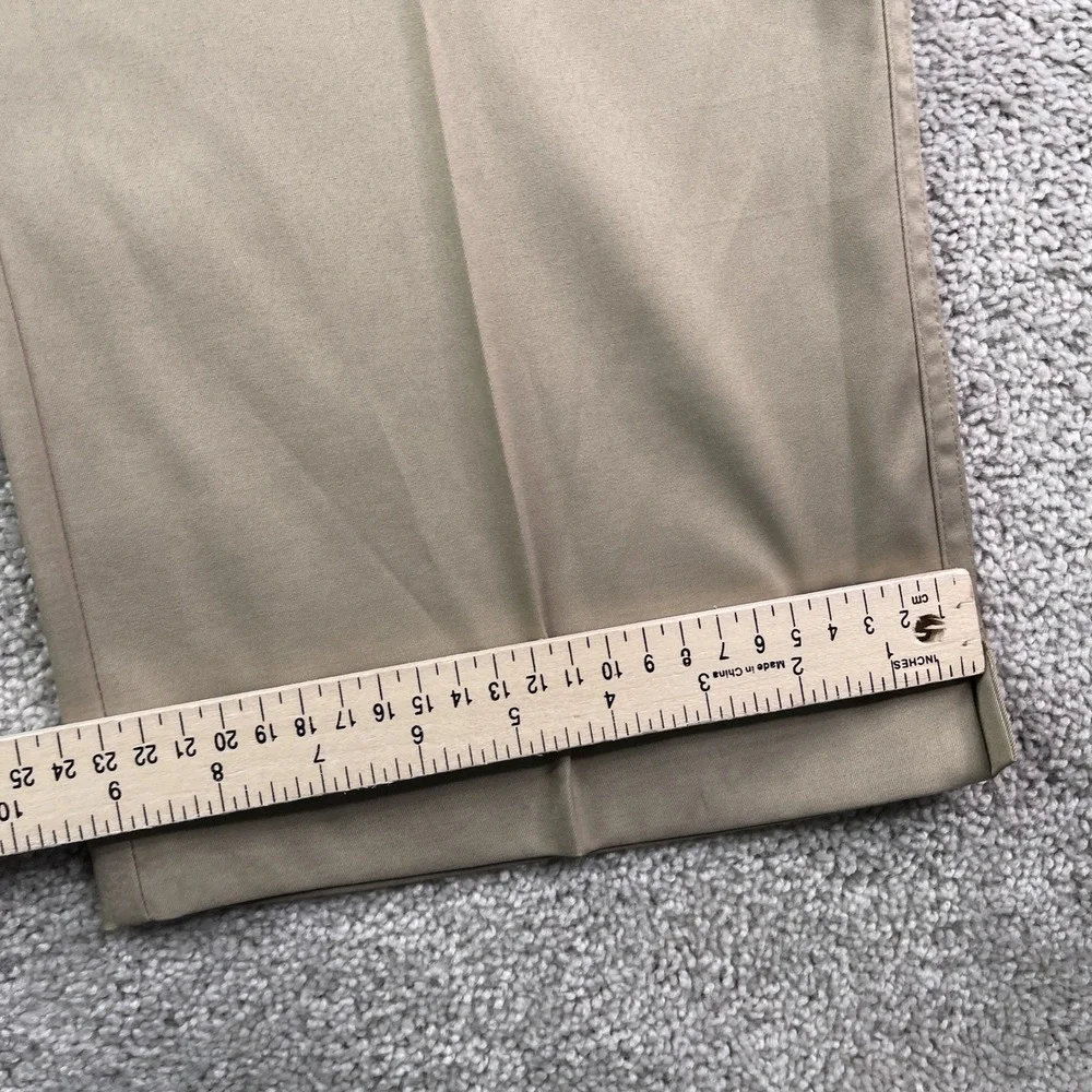 Nike Golf Pants Mens 36x32 Tan Khaki Dri Fit Stretch Performance Tech Flat Front